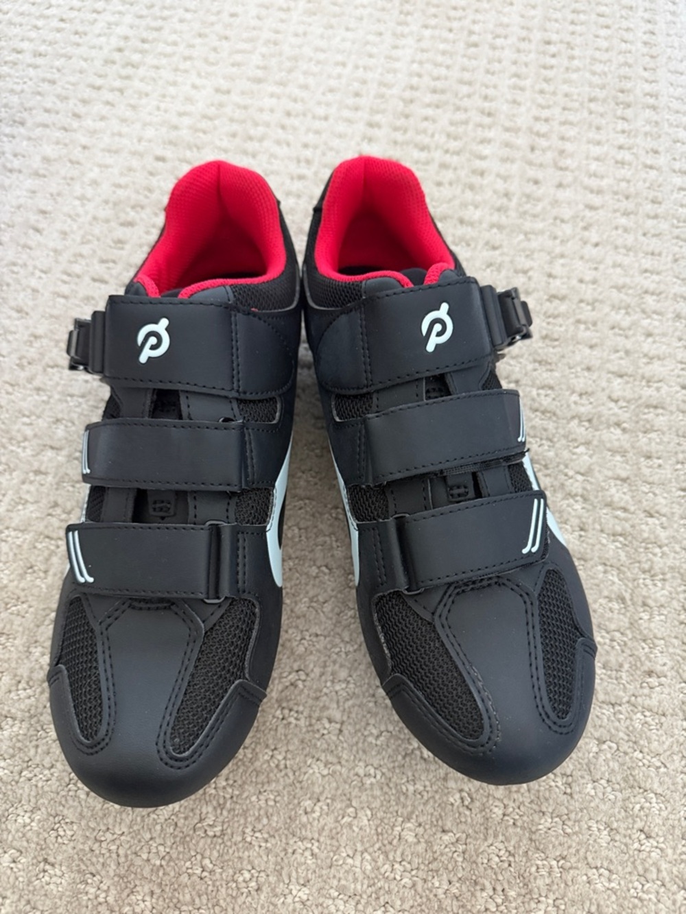 Peloton Black Cycling Shoes with Red Lining sz 42 fits like 11 - Picture 3 of 4